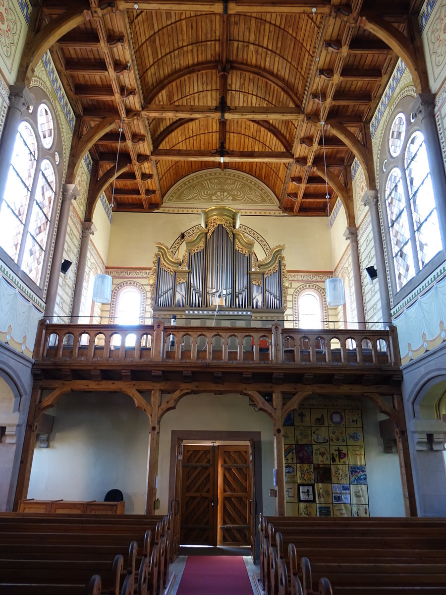Wimsheim, Orgelempore in der Ev. St. Michael Kirche (01.07.2018)