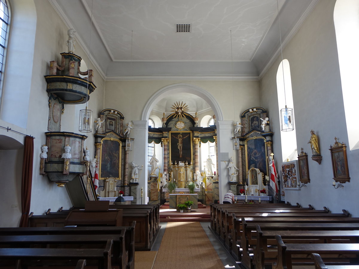 Windheim, Altre und Kanzel in der kath. Pfarrkirche Maria Geburt (08.07.2018)