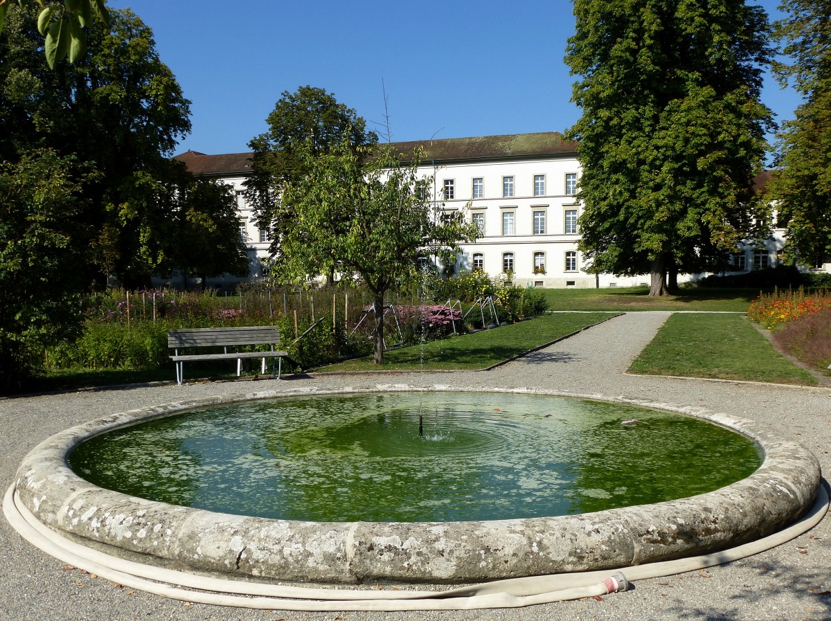 Windisch, der Klosterpark mit der seit 1868 bestehenden Psychiatrischen Klinik, Sept.2015