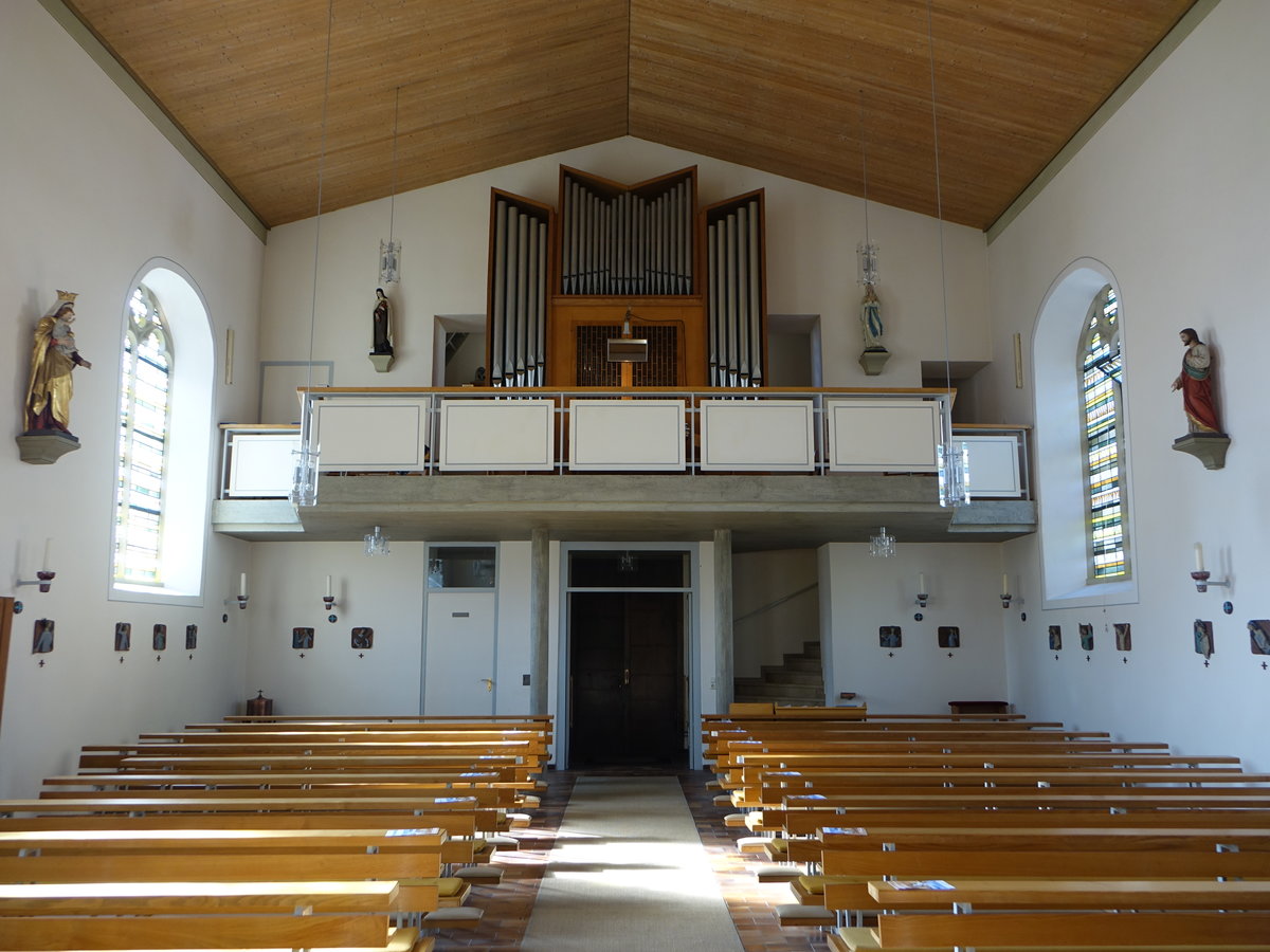 Windischbuch, Orgelempore in der kath. Pfarrkirche St. Elisabeth (15.10.2017)
