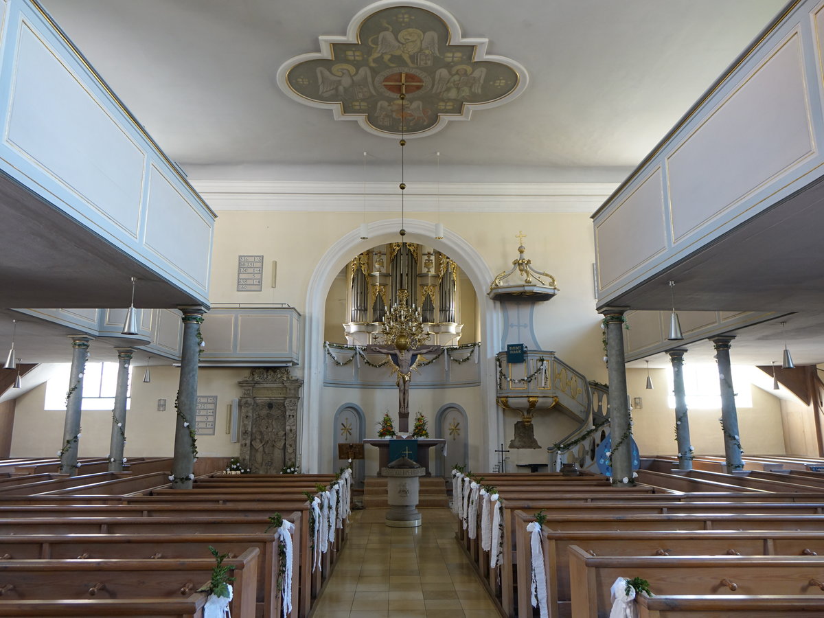 Windsbach, Innenraum der Ev. Stadtkirche St. Margaretha (26.05.2016)