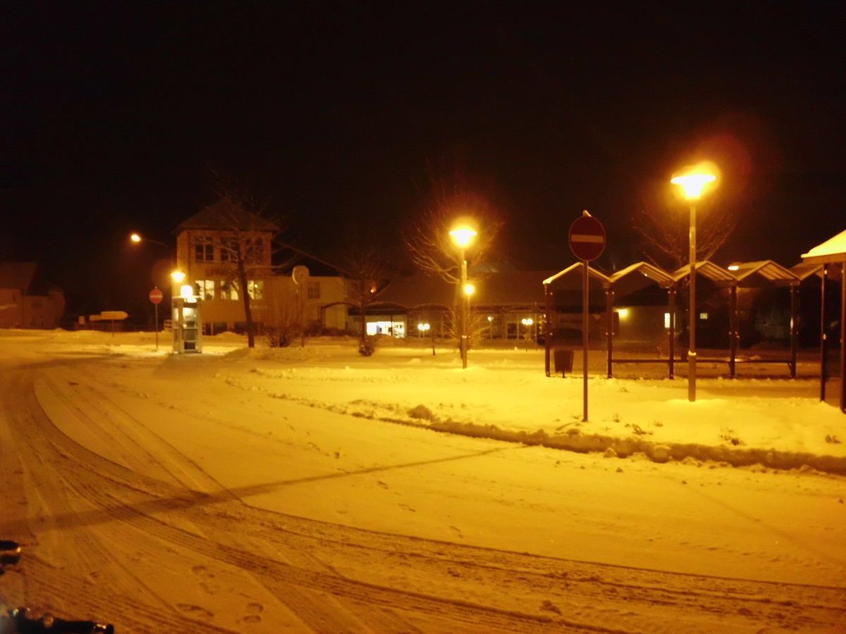 Winterabend in Olbersdorf am 12.02.2013