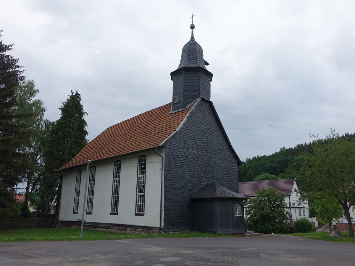 Winterstein, evangelische St. Johannis Kirche, erbaut 1855 (05.06.2022)