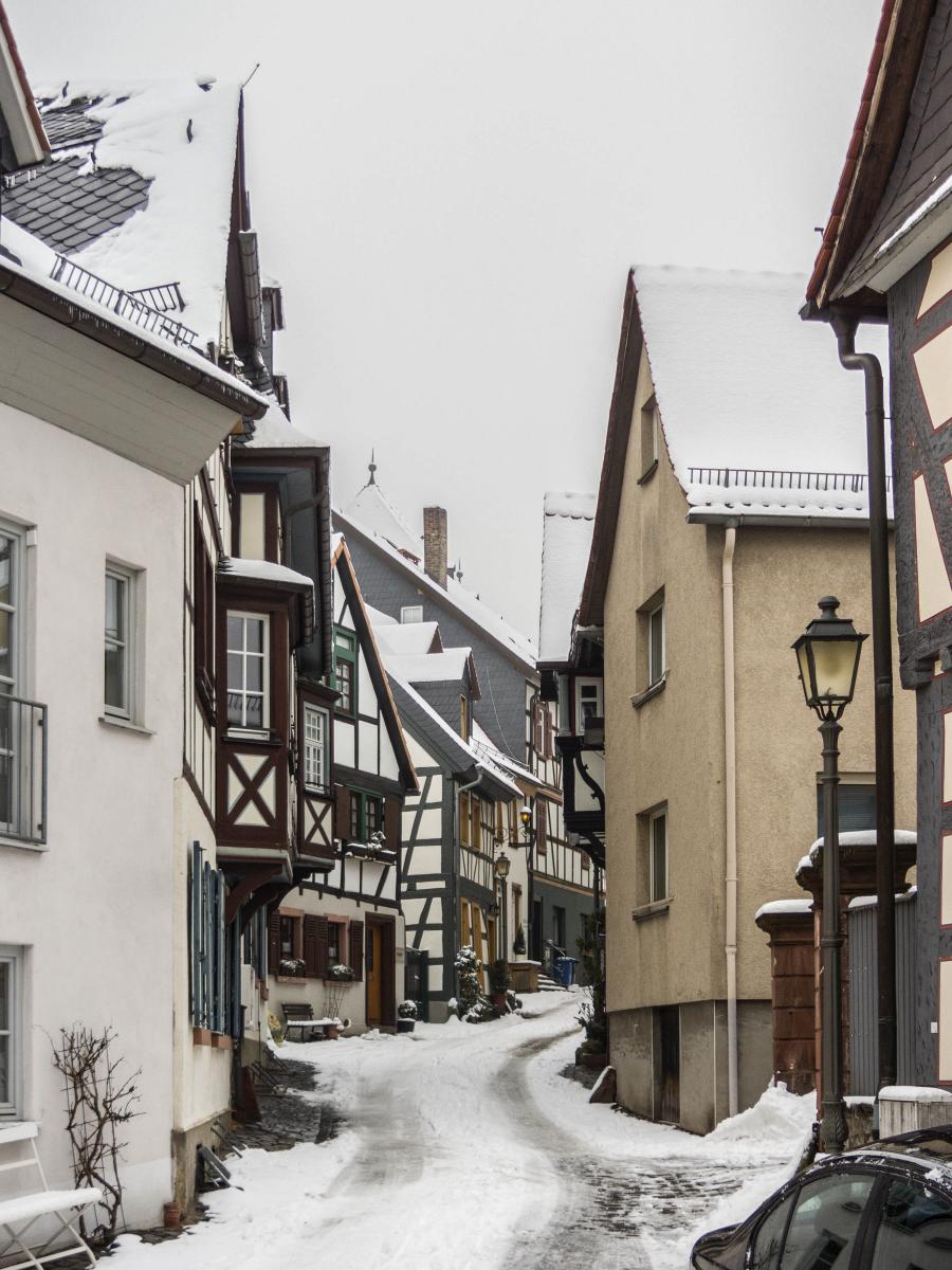 Winterstimmung in Kronberg am 21.01.2013.
