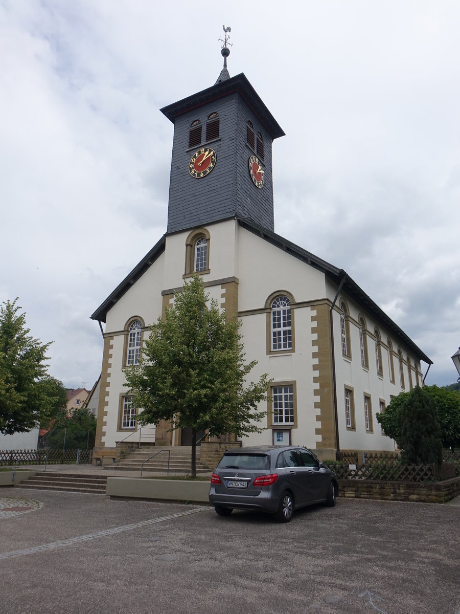 Winzerhausen, ev. Pfarrkirche St. Michael, erbaut bis 1833 (24.06.2018)