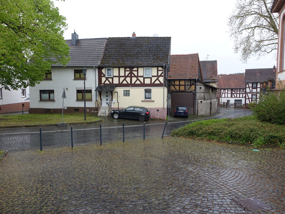 Wissmar, Fachwerkhuser in der Krofdorfer Strae (30.04.2022)