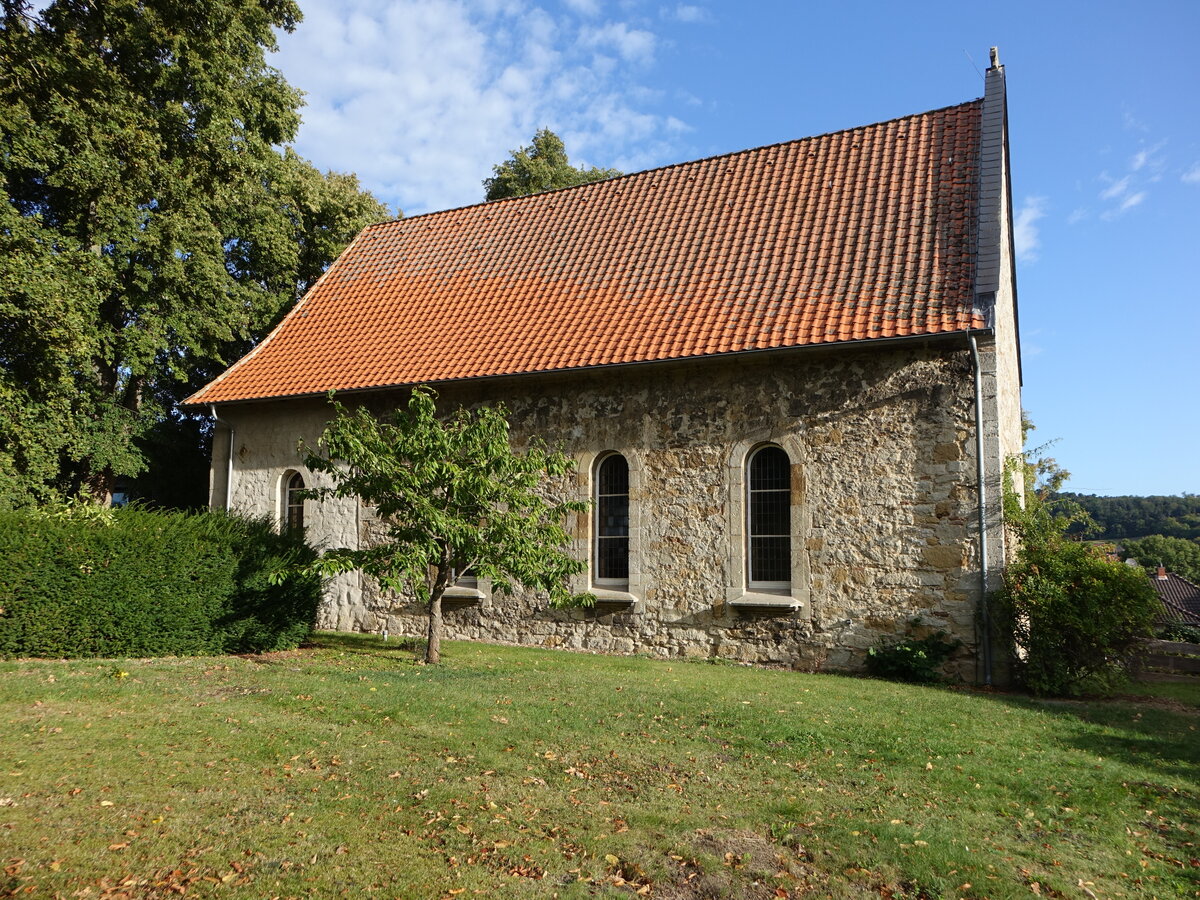 Wittmar, evangelische St. Barbara Kirche, erbaut im 12. Jahrhundert (12.09.2025)