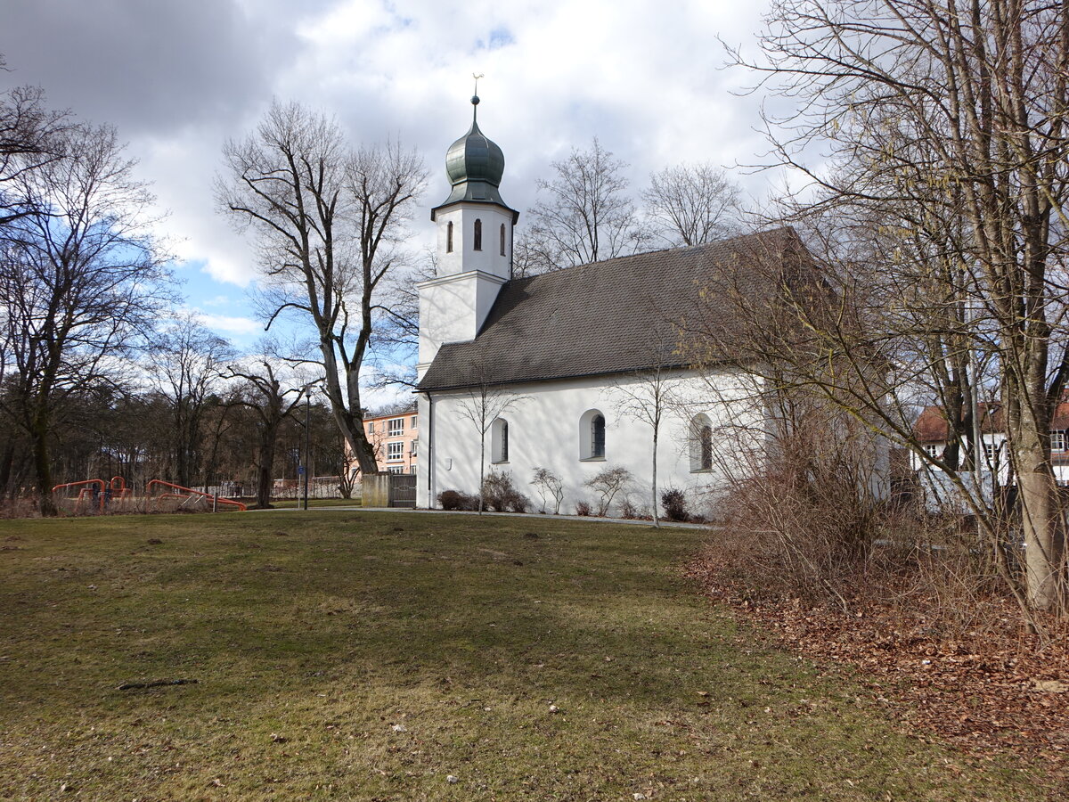 Woffenbach, evangelische Schlokirche St. Margaretha, erbaut 1680 (05.03.2017)