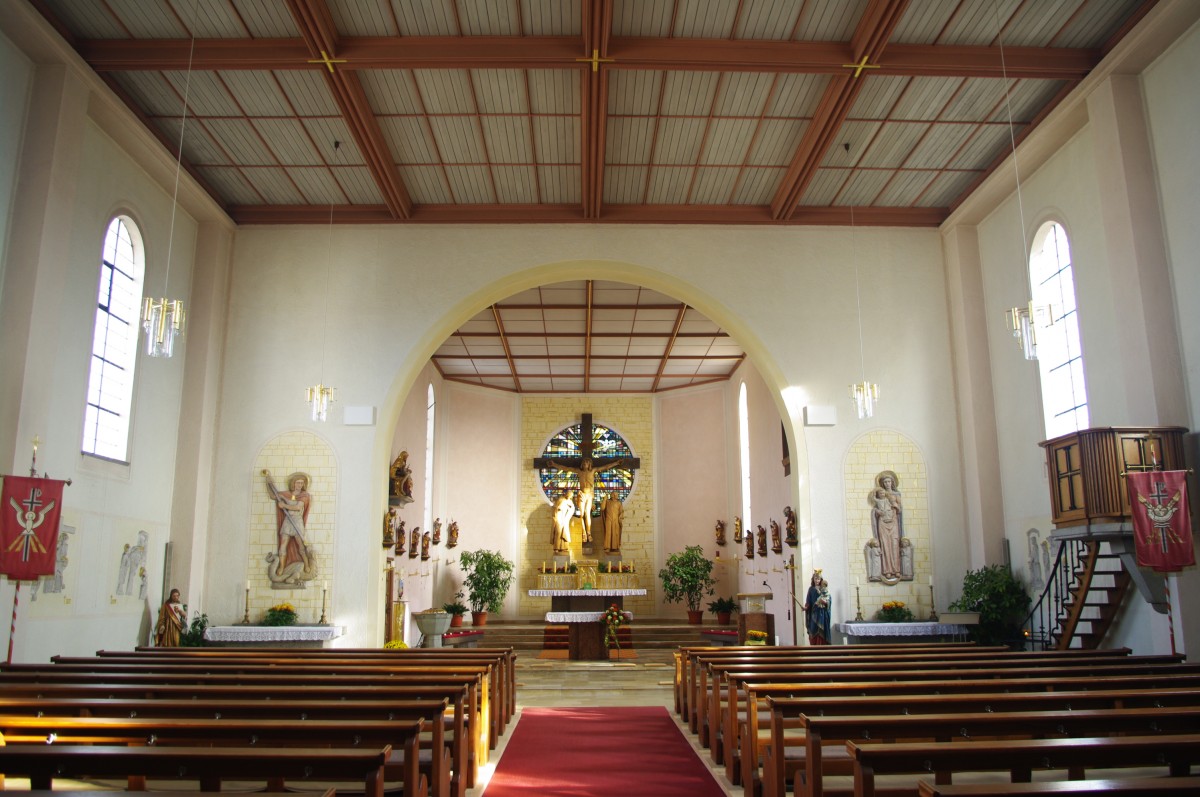 Wohmbrechts, Innenraum der St. Georg Kirche (30.10.2011)