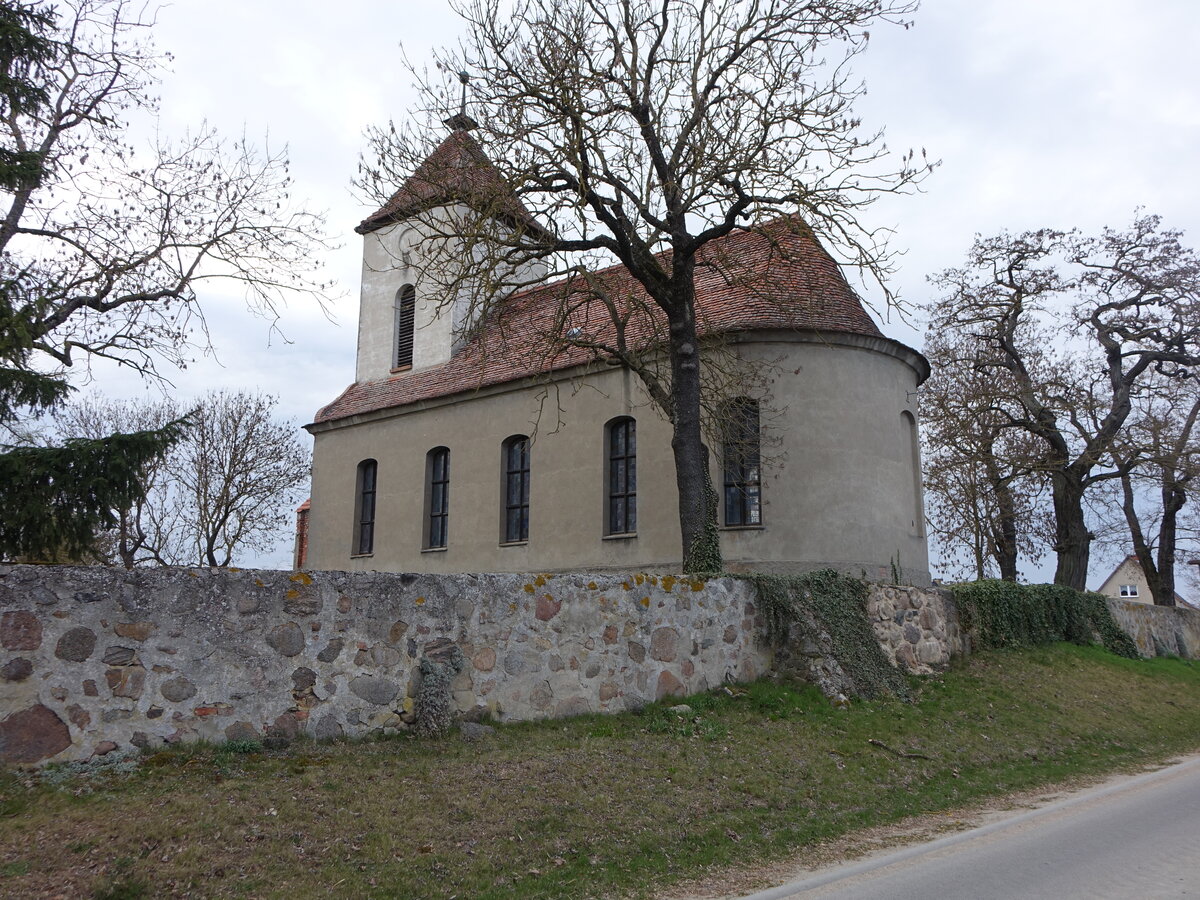 Wollschow, evangelische Kirche, erbaut 1774 (10.04.2026)