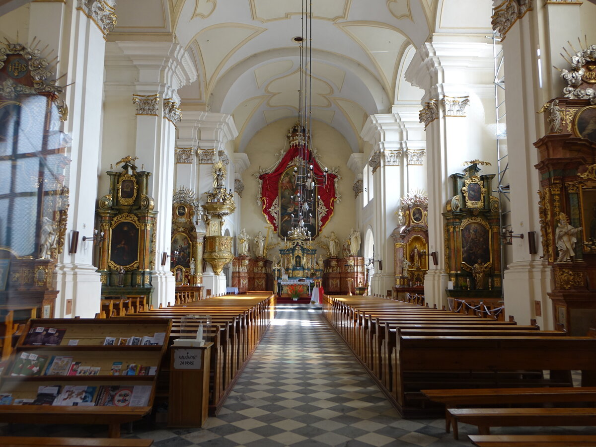 Wolow / Wohlau, barocker Innenraum der St. Bartholomus Kirche (15.09.2021)