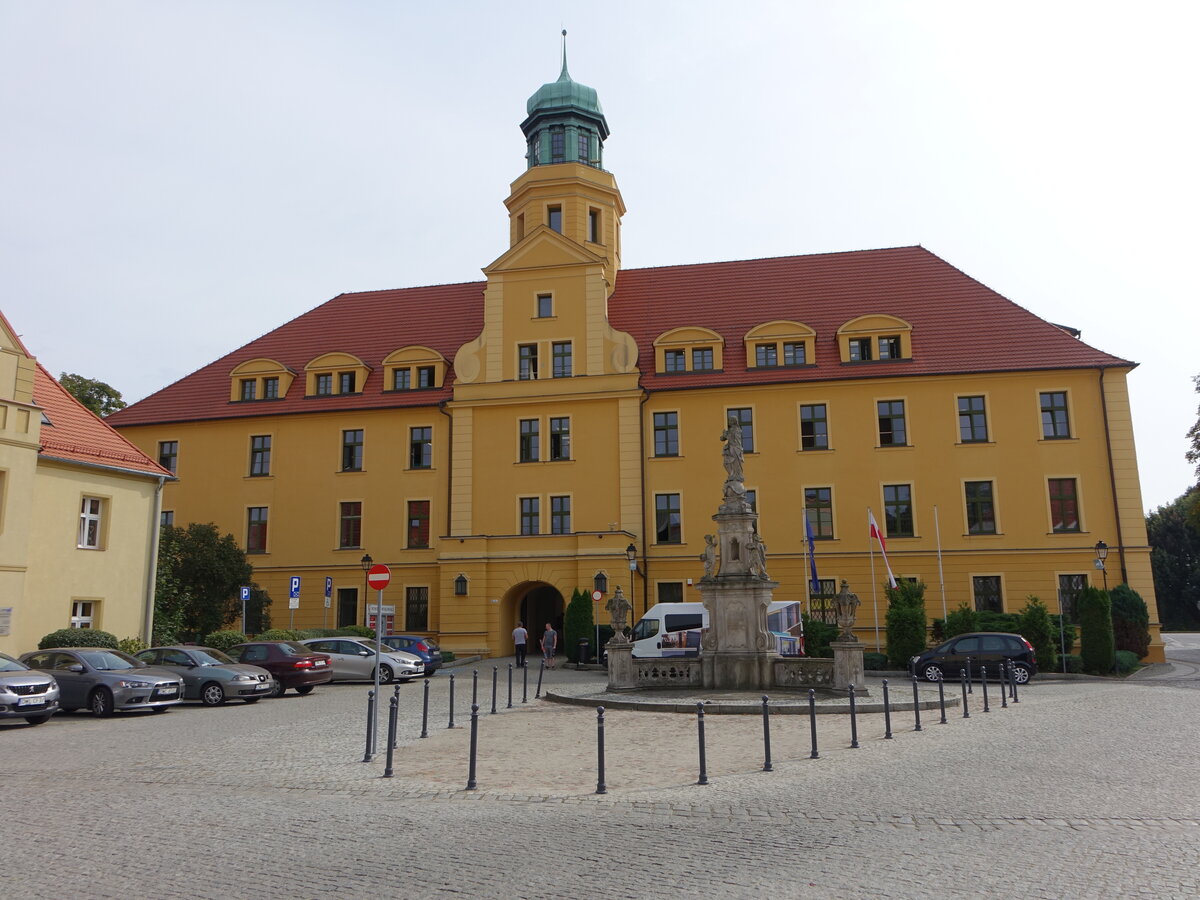 Wolow / Wohlau, Schloss Piastowski in der Radna Strae (15.09.2021)