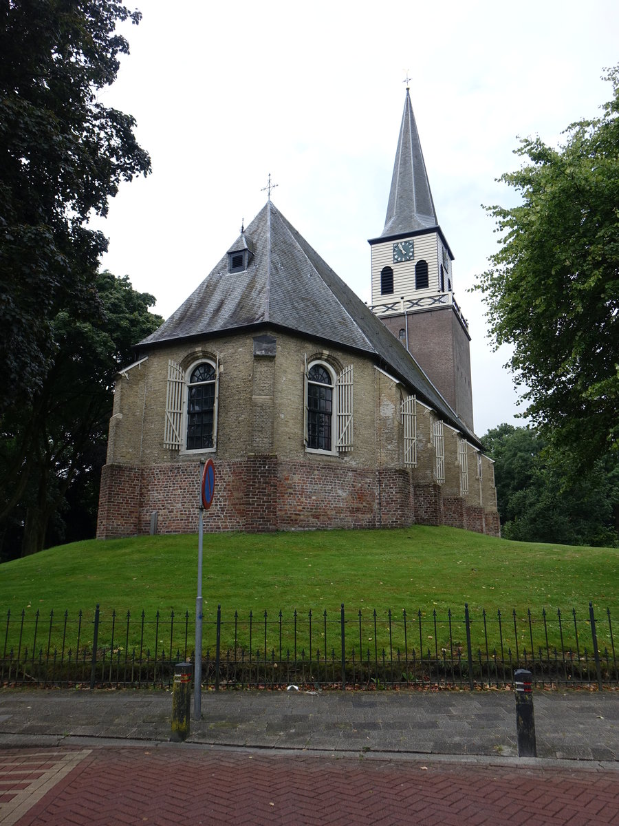 Wolvega, gotische niederl. Ref. Kirche, erbaut bis 1646 (25.07.2017)