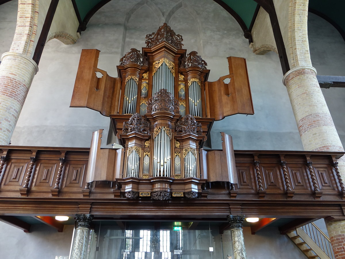 Workum, Orgel vo 1697 in der St. Gertrudis Kirche (26.07.2017)