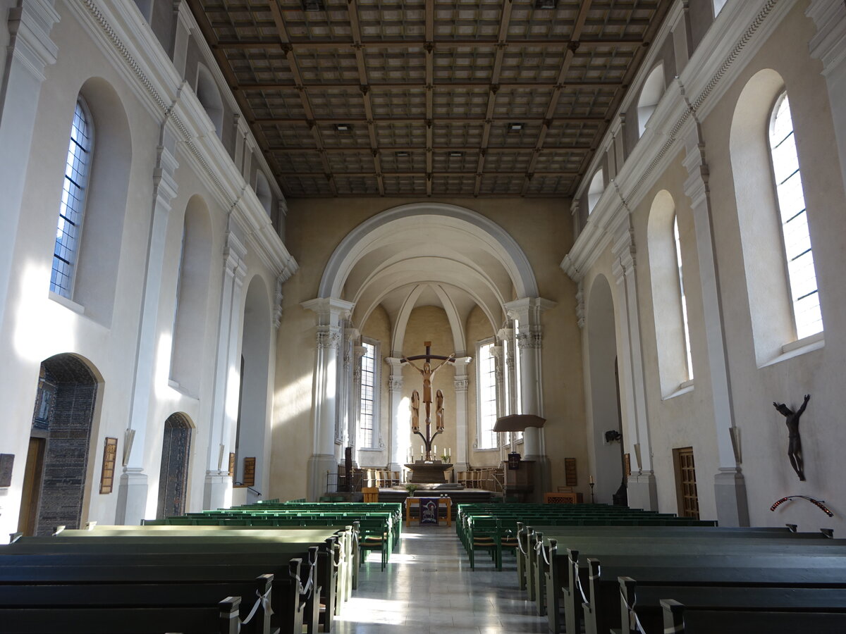 Wrzburg, Innenraum der ev. Pfarrkirche St. Stephan (21.02.2021)