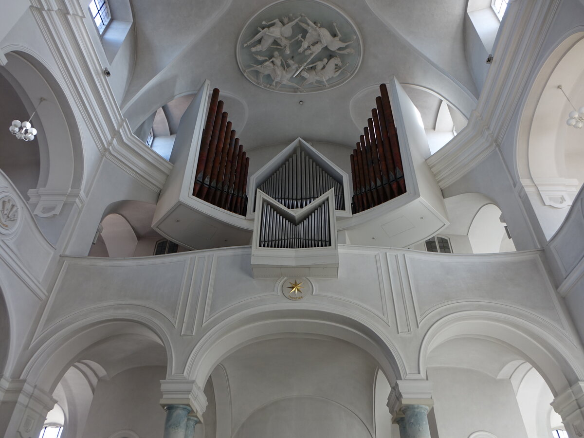 Wrzburg, Klais Orgel in der Seminarkirche St. Michael, erbaut 1959 (21.02.2021)