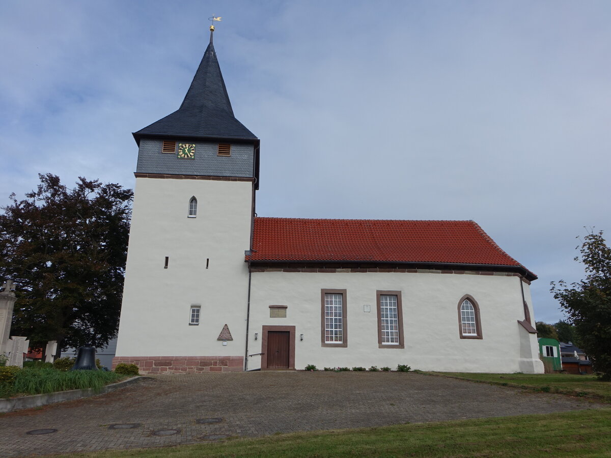 Wulften, evangelische St. gidien Kirche, erbaut 1502 (01.10.2023)