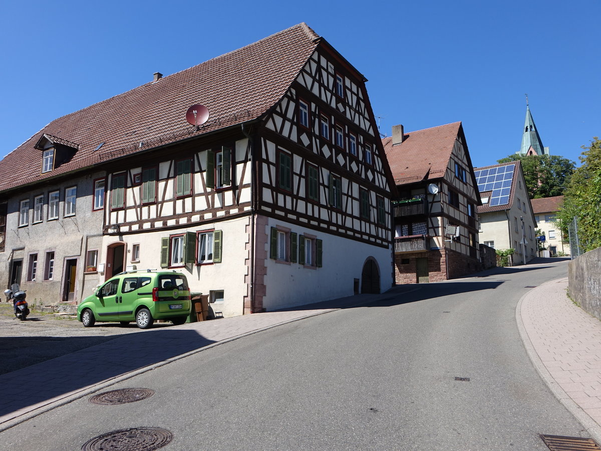 Wurmberg, Fachwerkhuser in der Gollmer Strae (01.07.2018)