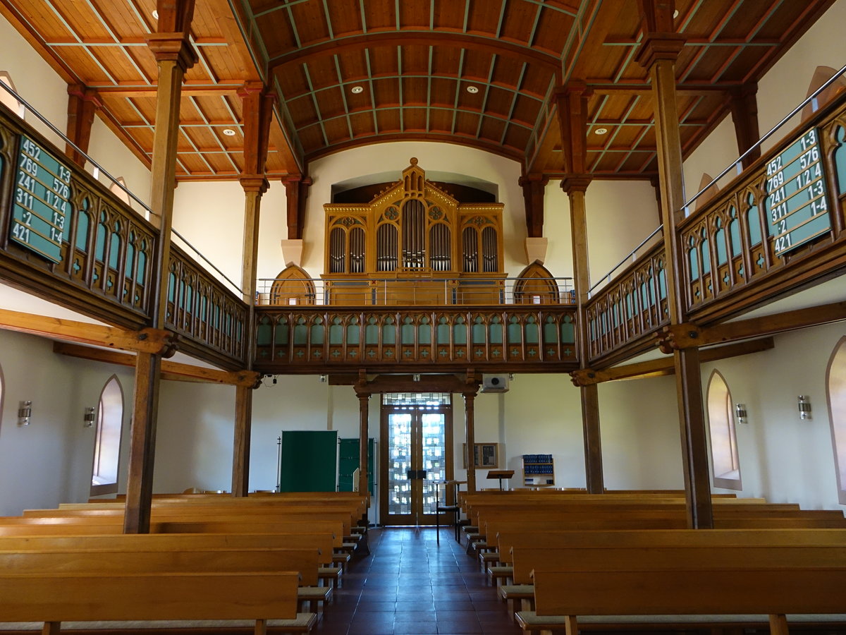 Wurmberg, Orgelempore in der Ev. Pfarrkirche St. Petrus (01.07.2018)