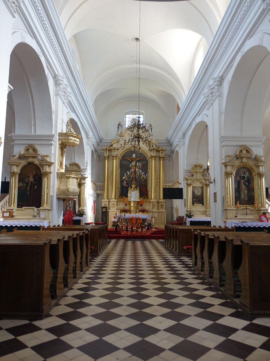 Wysokie Kolo, barocker Innenraum der Wallfahrtskirche der hl. Jungfrau Maria (14.06.2021)