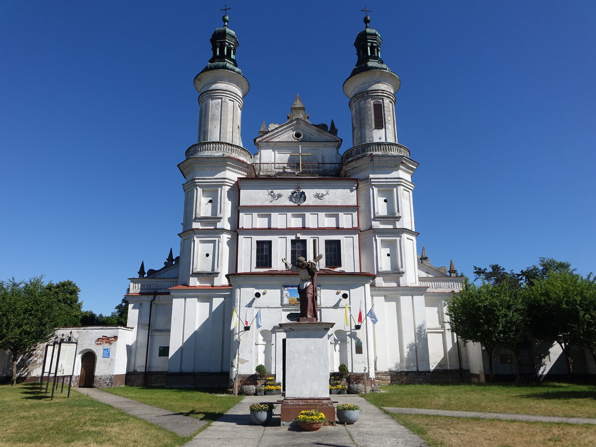Wysokie Kolo, Wallfahrtskirche der hl. Jungfrau Maria, erbaut von 1637 bis 1681 durch Stanisław Witowski (14.06.2021)
