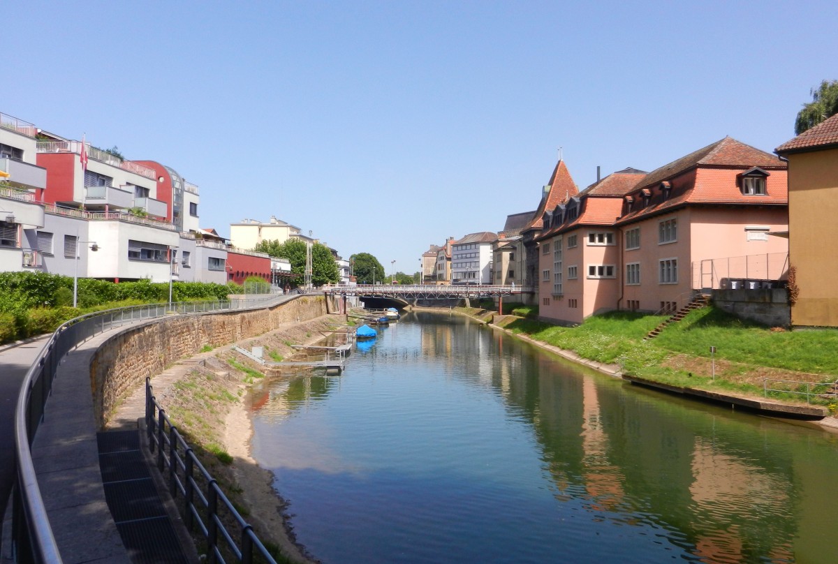 Yverdon-les-Bains, Passerelle Bel-Air sur la Thile - 02.08.2013