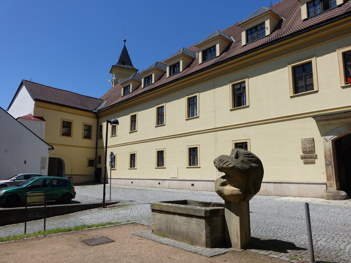 Zabreh / Hohenstadt an der March, Renaissance Schloss, erbaut anstelle einer gotischen Burg aus dem 13. Jahrhundert, barockisiert von 1727 bis 1736 (30.06.2020)