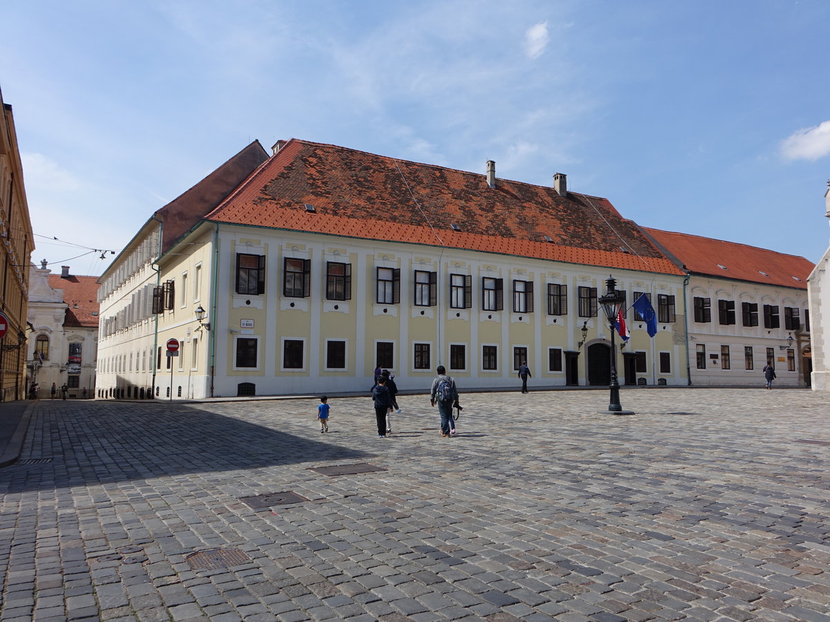 Zagreb, Adelspalais am Markusplatz in der Oberstadt (01.05.2017)