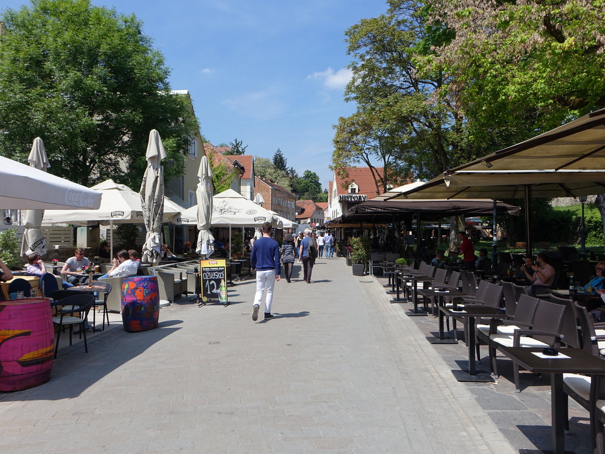 Zagreb, Bars in der Strae Ivana Tkalcica in der Unterstadt (01.05.2017)