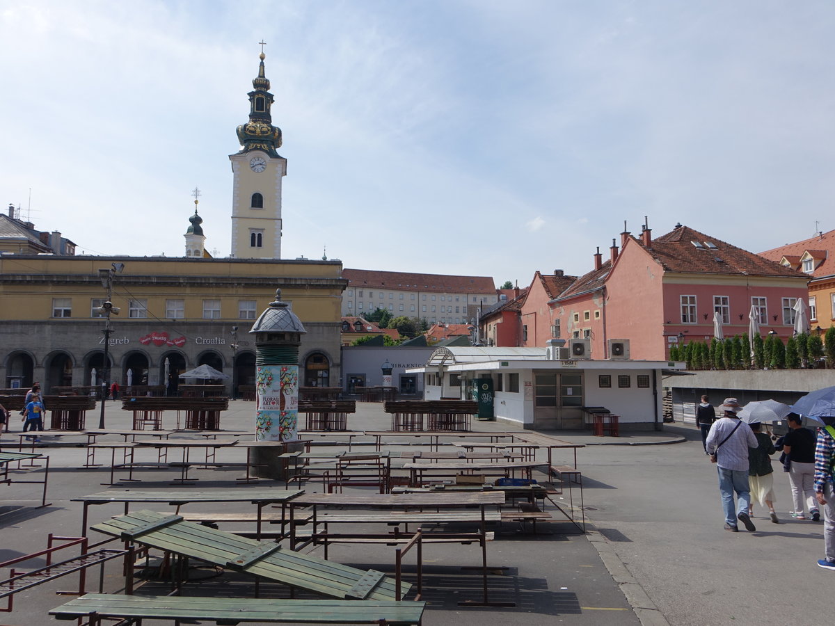 Zagreb, gotische Marienkirche am Dolac Platz, erbaut im 12. Jahrhundert (01.05.2017)