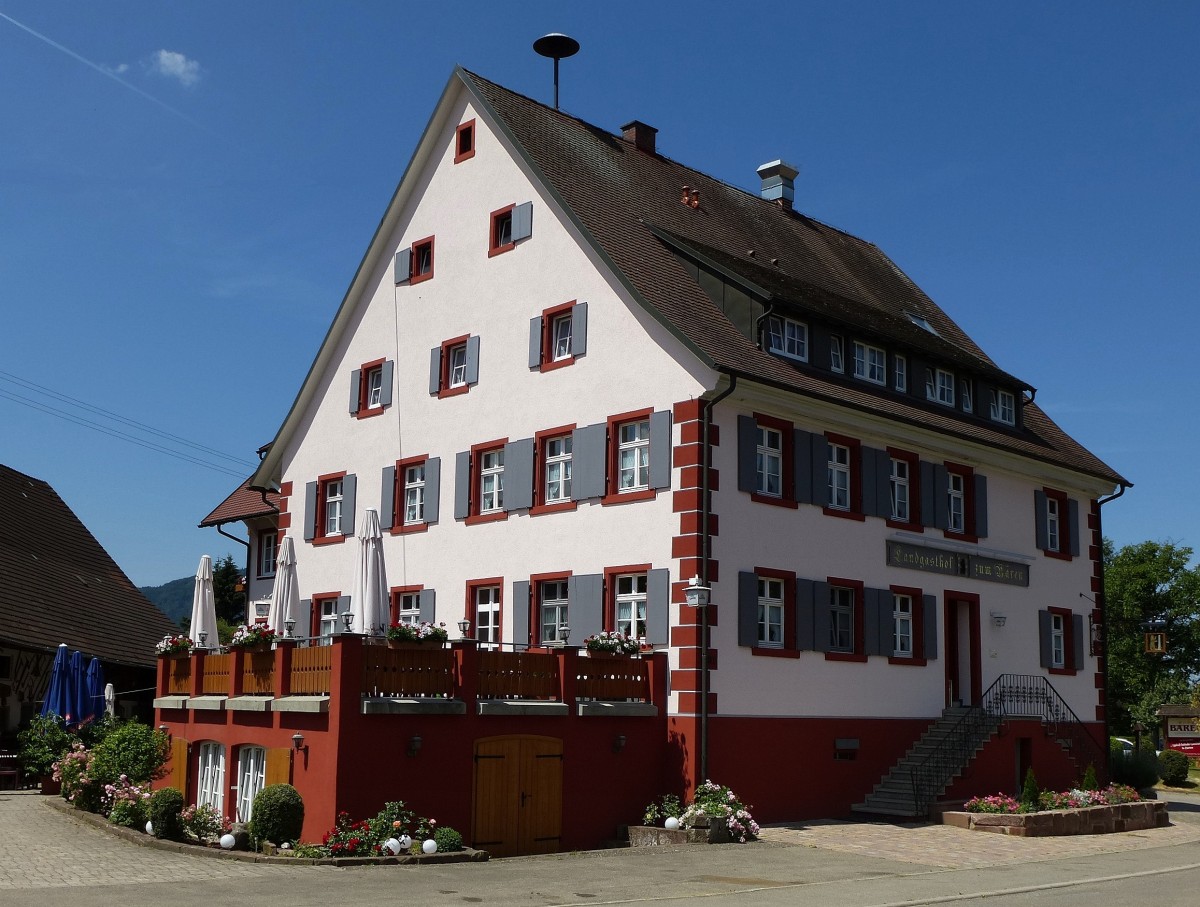 Zarten im Dreisamtal/Schwarzwald, der Landgasthof zum Bren, Juni 2014