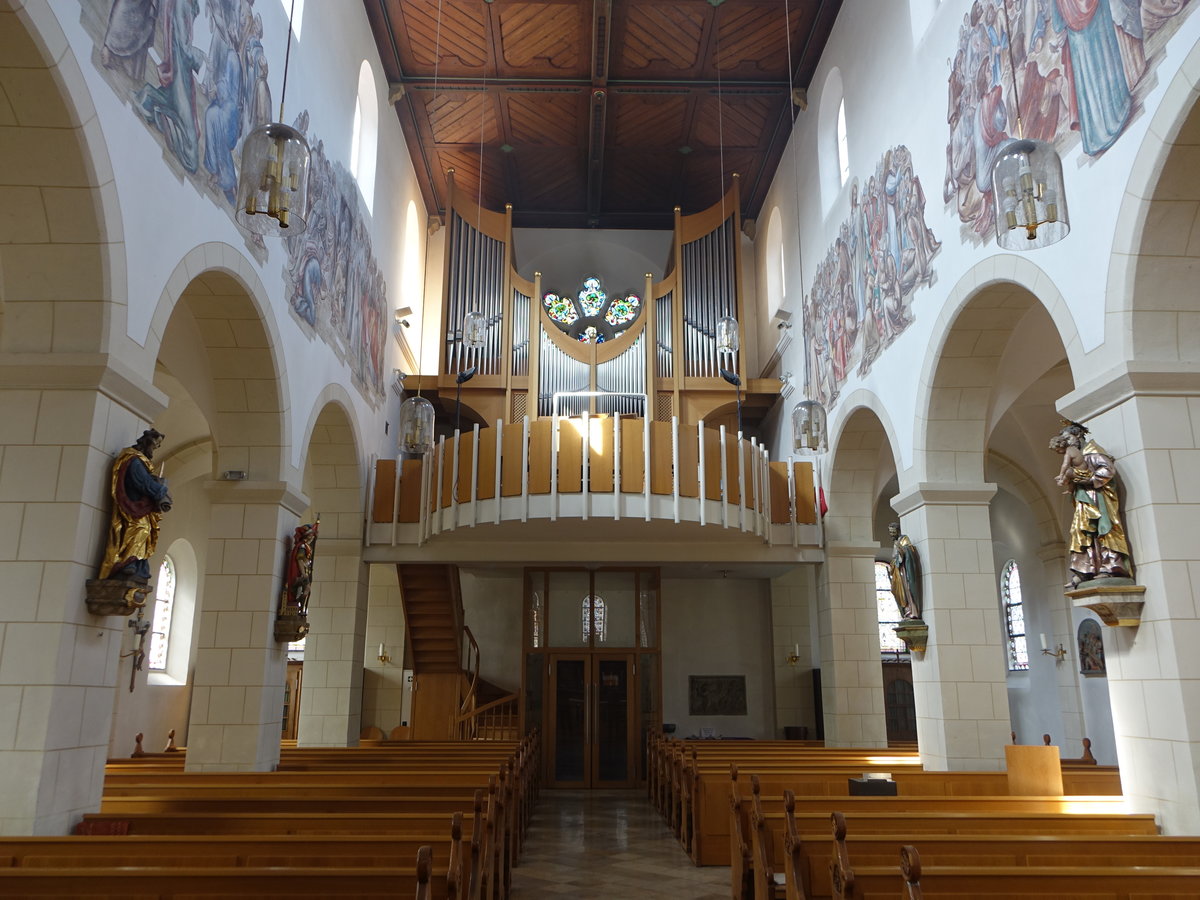 Zeitlarn, Orgelempore in der Pfarrkirche St. Bartholomus (25.03.2018)