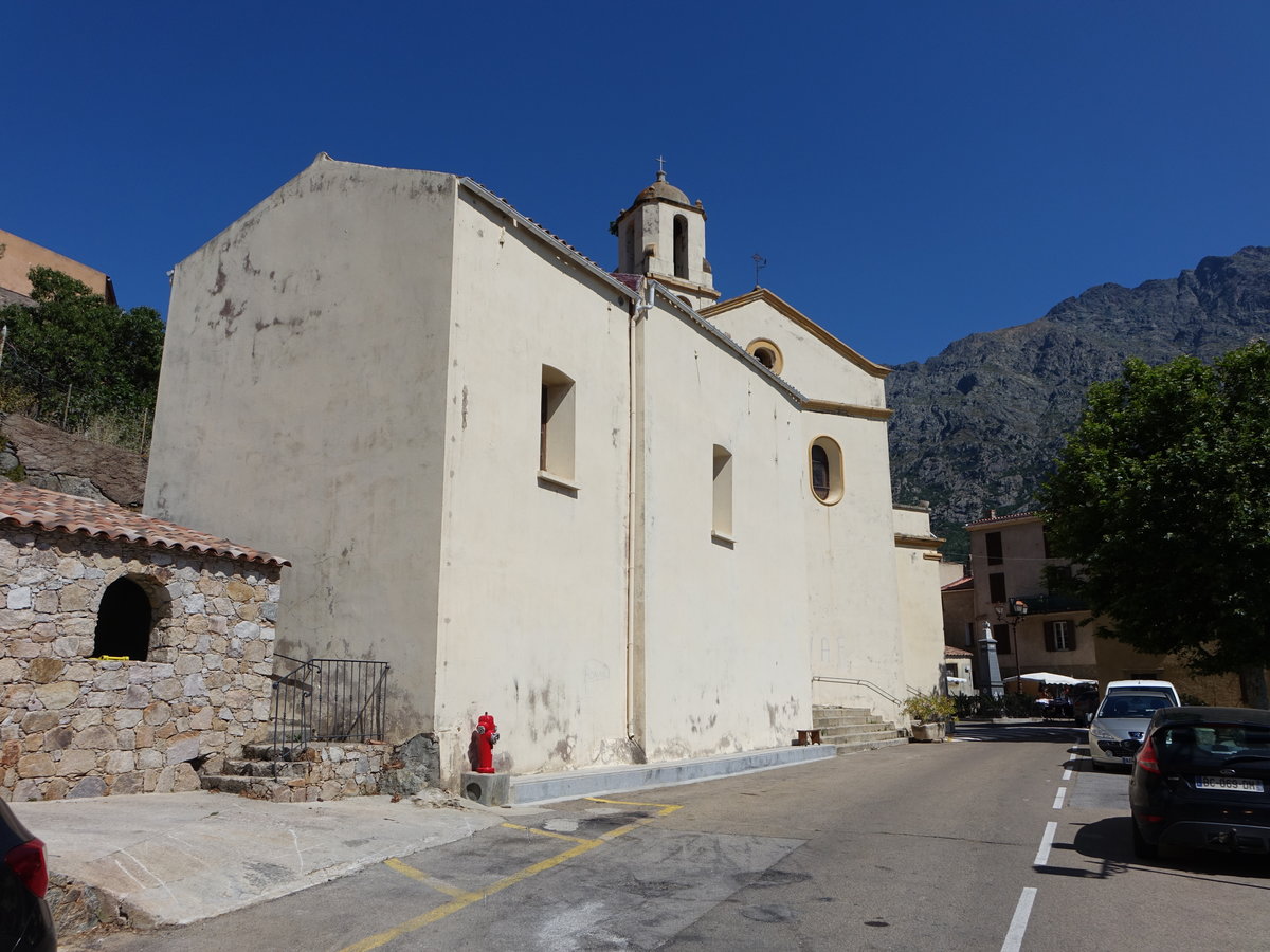 Zilia,  barocke Pfarrkirche Saint-Roch, Haute-Corse (19.06.2019)