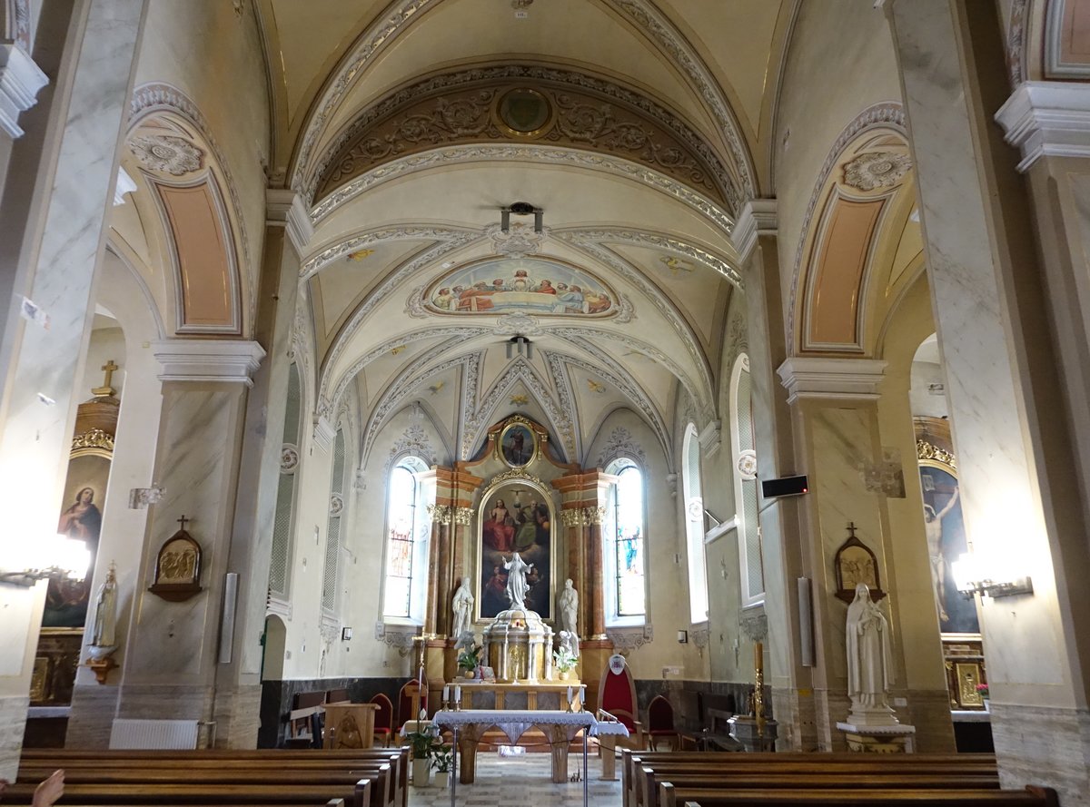 Zilina / Sillein, Innenraum der Kathedralkirche Hl. Dreifaltigkeit (30.08.2019)