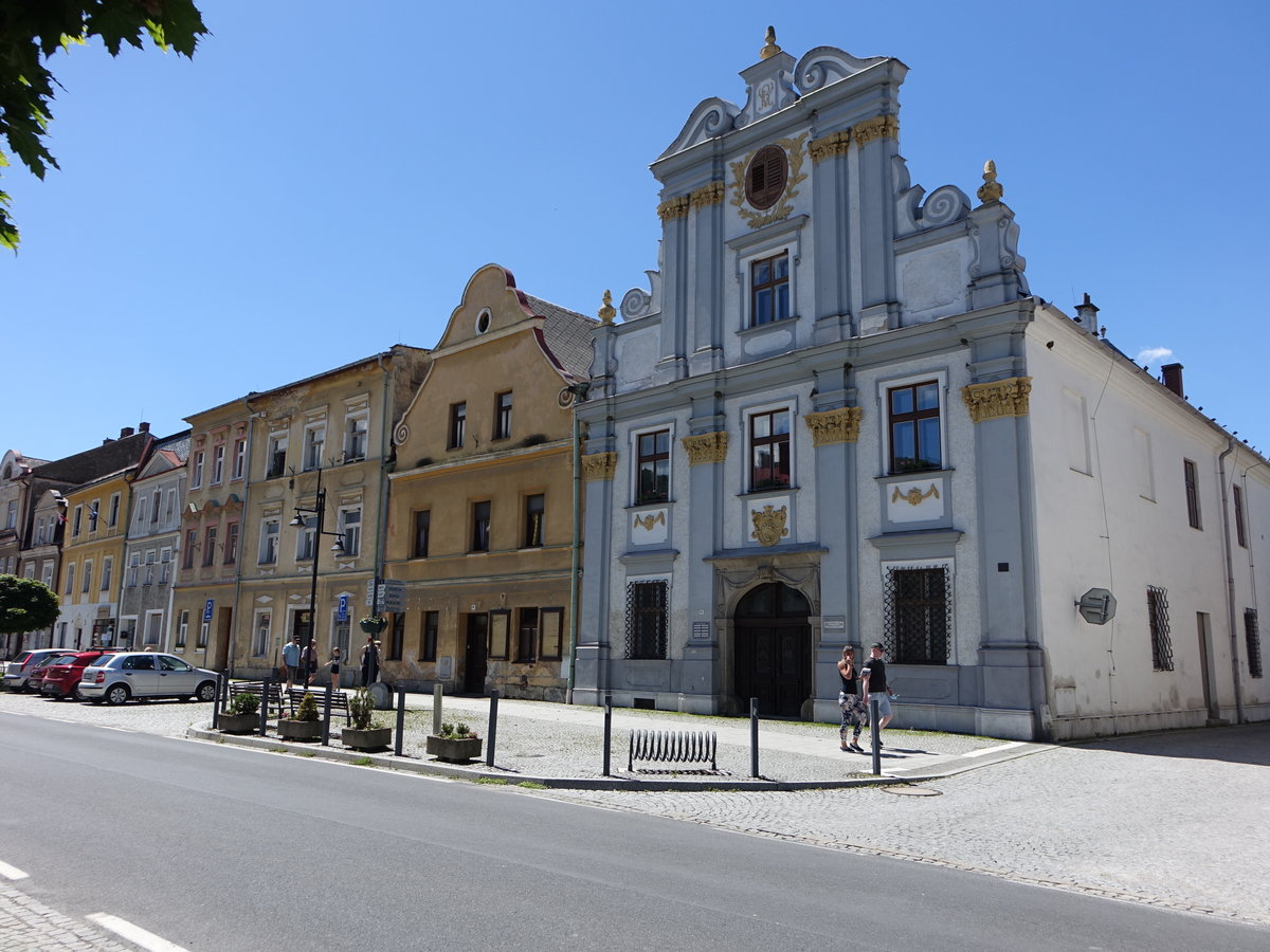 Zlate Hory / Zuckmantel, Stadtmuseum am Namesti Svobody (01.07.2020)