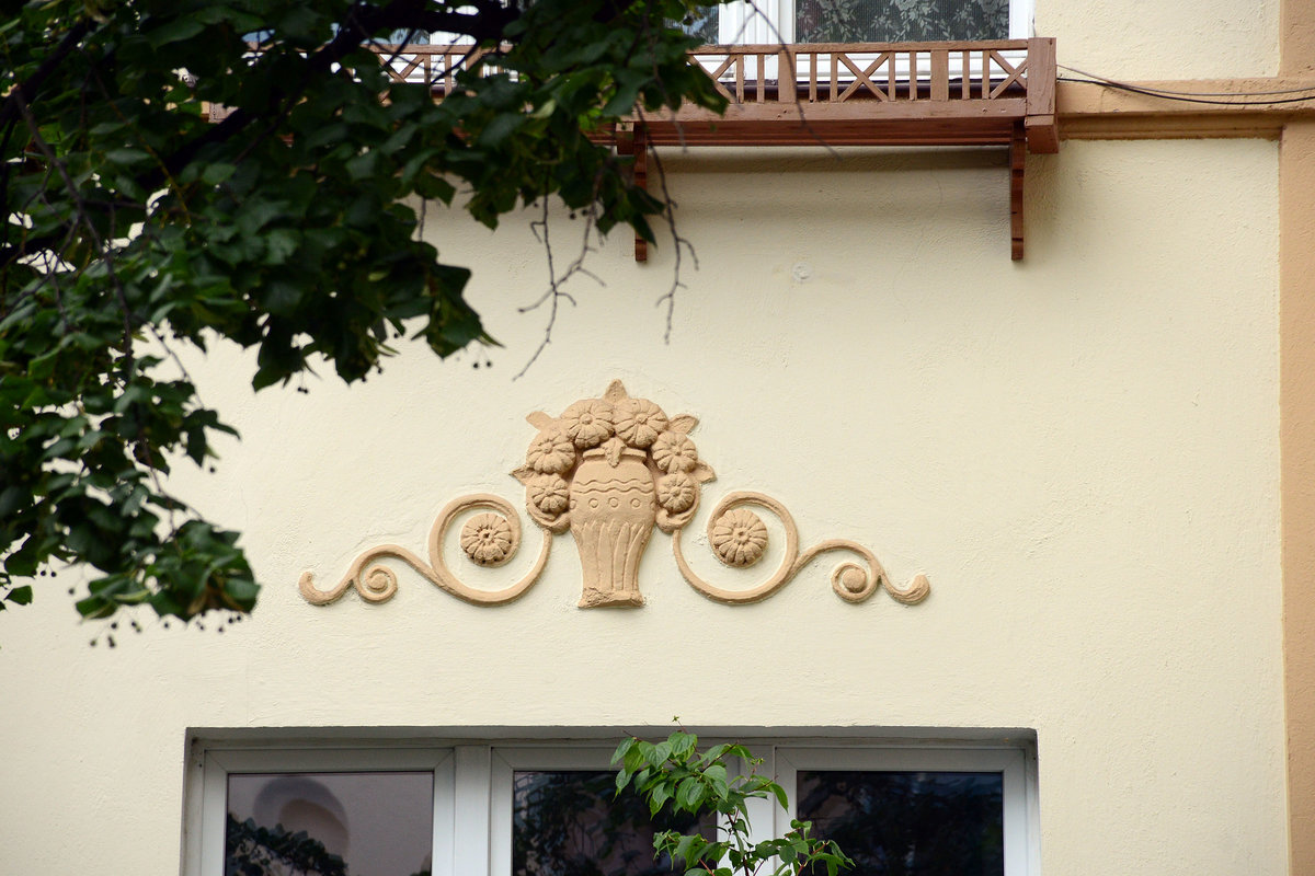 Zoppot (Sopot) Detailansicht eines Gründerzeithauses in Sopot Donny. Aufnahme: 16. August 2019.