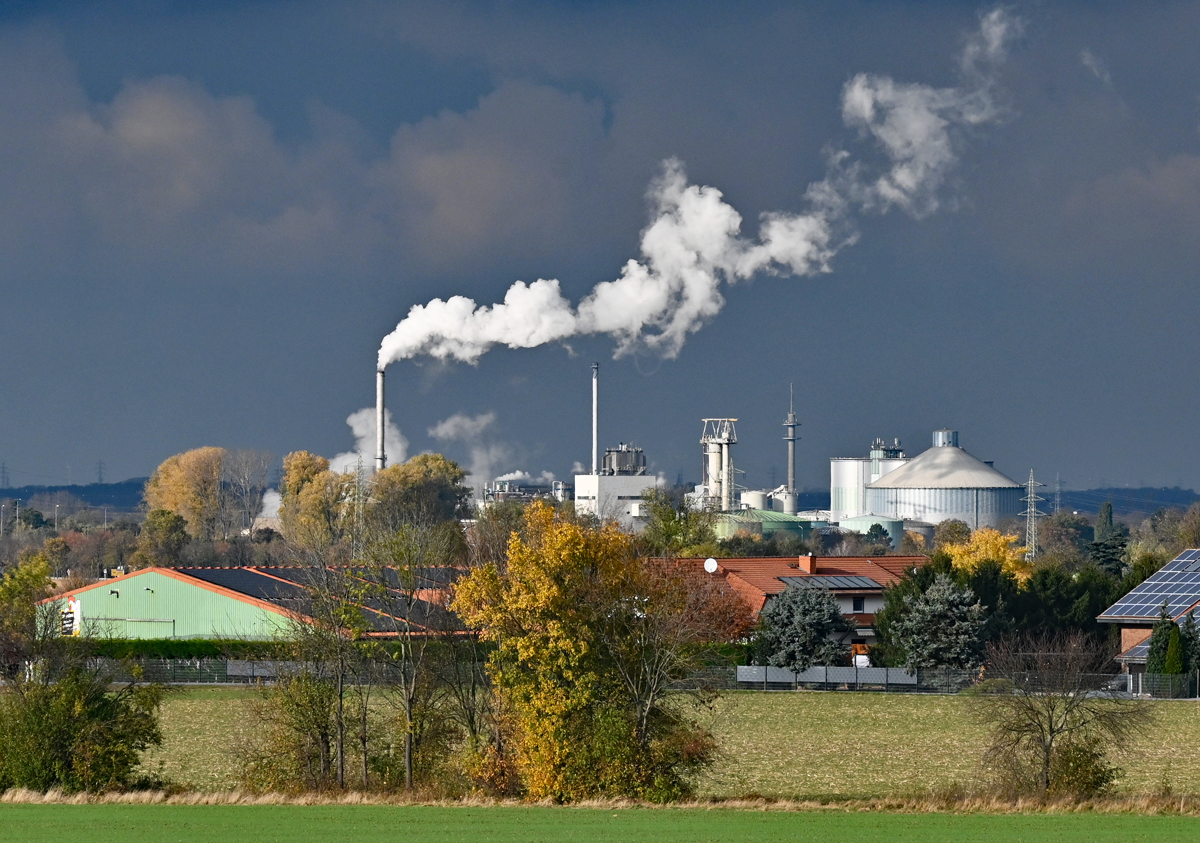 Zuckerfabrik whrend der Rbenkampagne am 04.11.2021