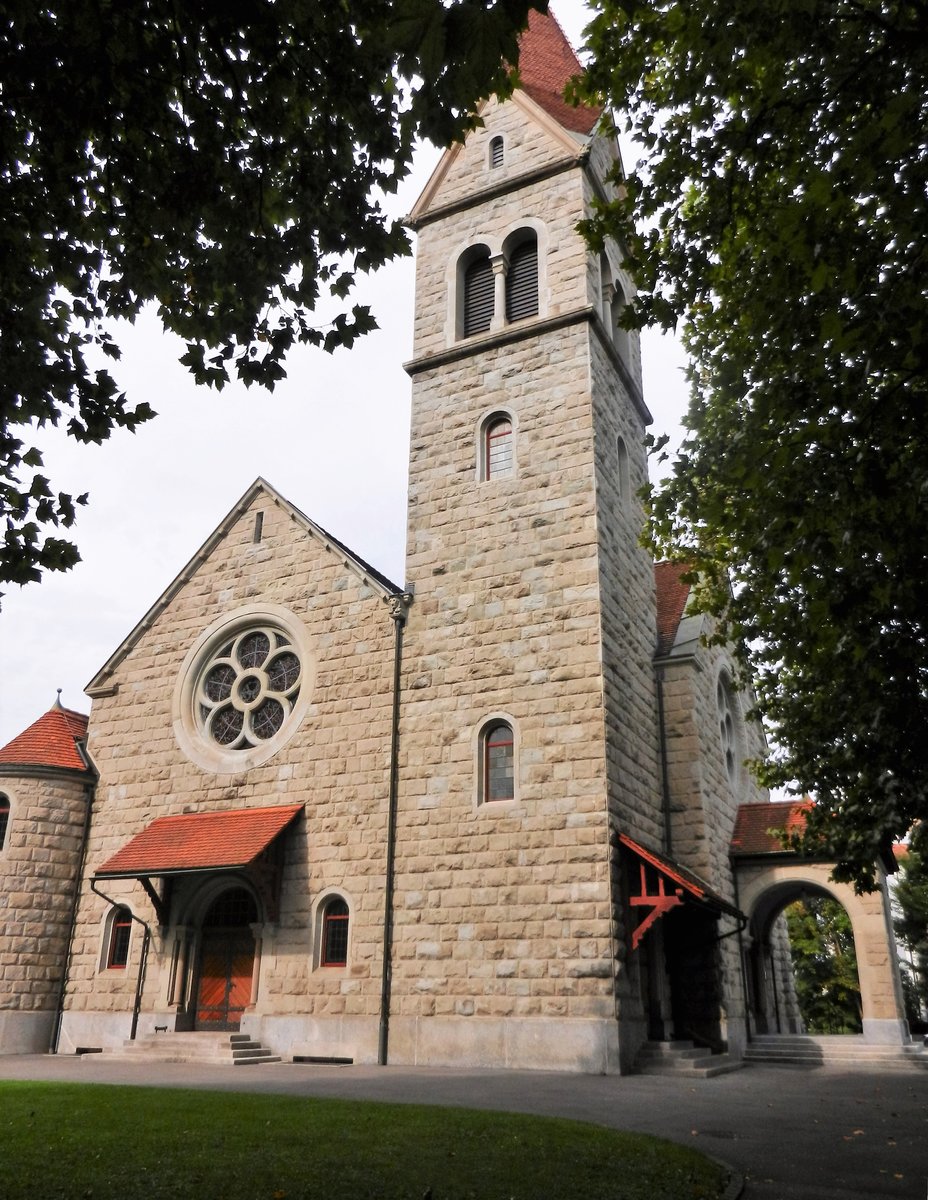 Zug, reformierte Kirche (Baujahr 1904-1906) - 18.09.2012