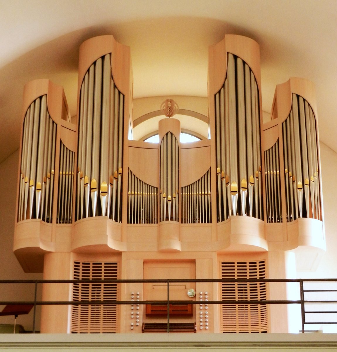 Zug, reformierte Kirche, Orgel (Baujahr 1995 durch die Firma Goll AG in Luzern. Revision 2010) - 18.09.2012