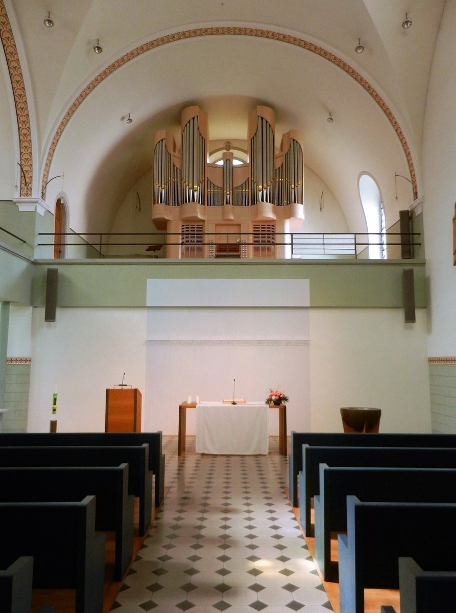 Zug, reformierte Kirche, Orgelempore - 18.09.2012
