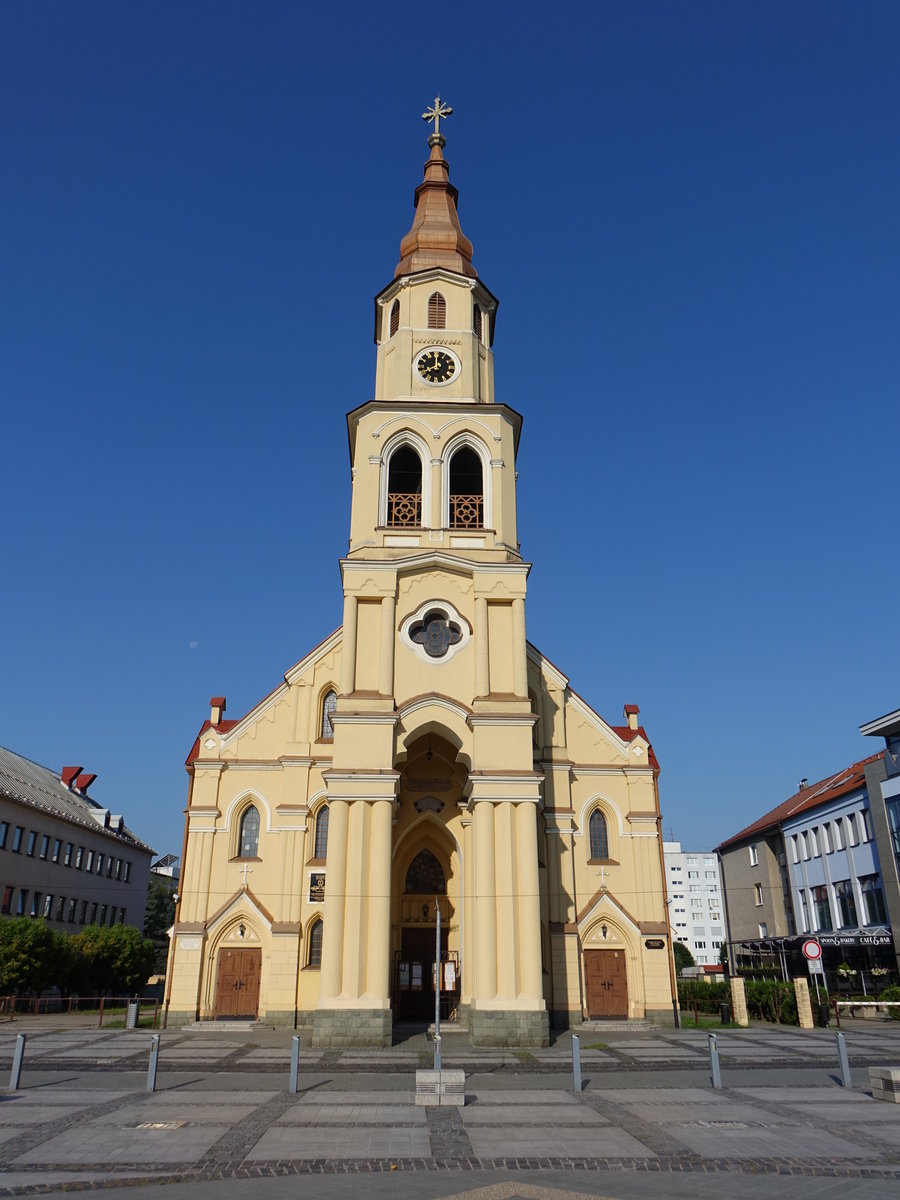 Zvolen / Altsohl, neugotische Ev. Dreifaltigkeitskirche, erbaut von 1921 bis 1922 (08.08.2020)