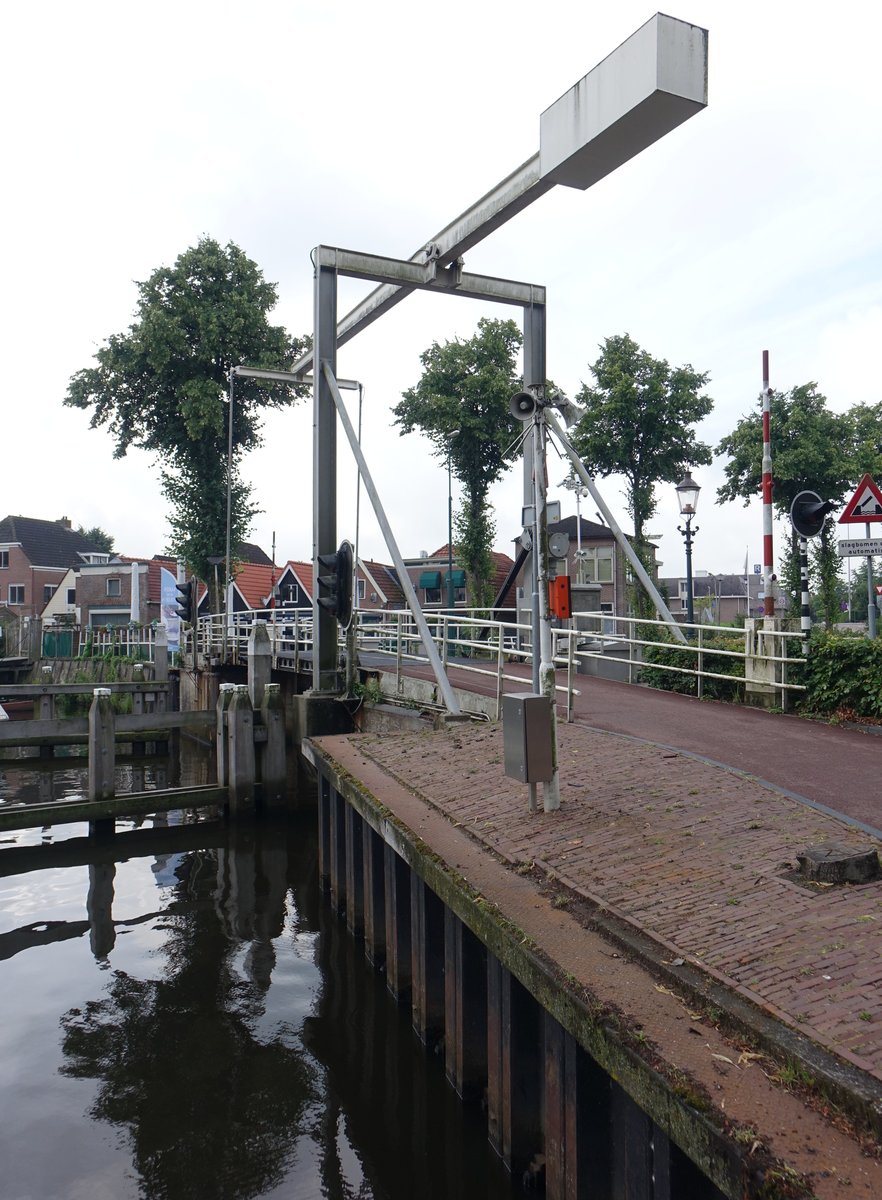 Zwartsluis, Brcke an der Handelskade am Meppelerdiep (24.07.2017)