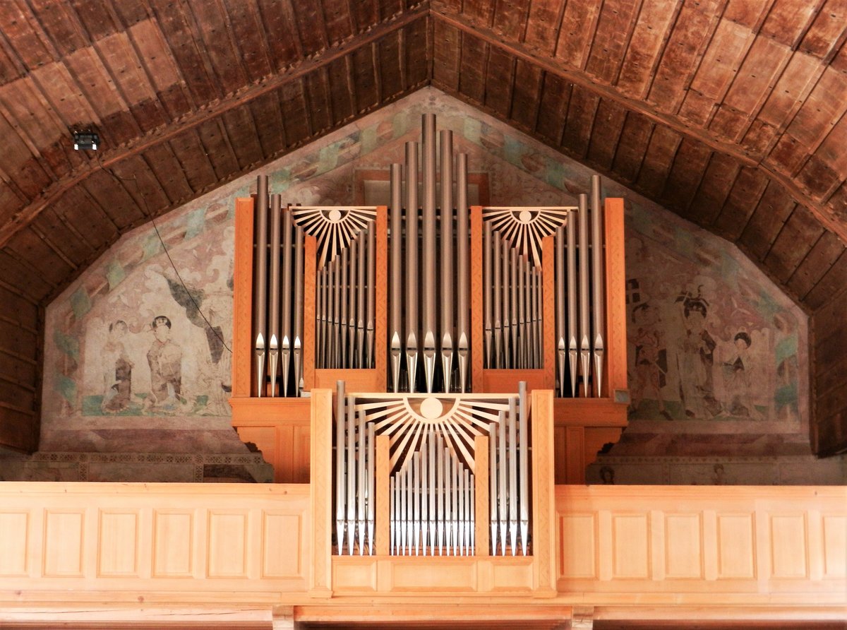 Zweisimmen, Evangelisch Reformierte Kirche. Orgel der Orgelbaufirma Genf AG aus dem Jahre 1958 - 30.10.2012