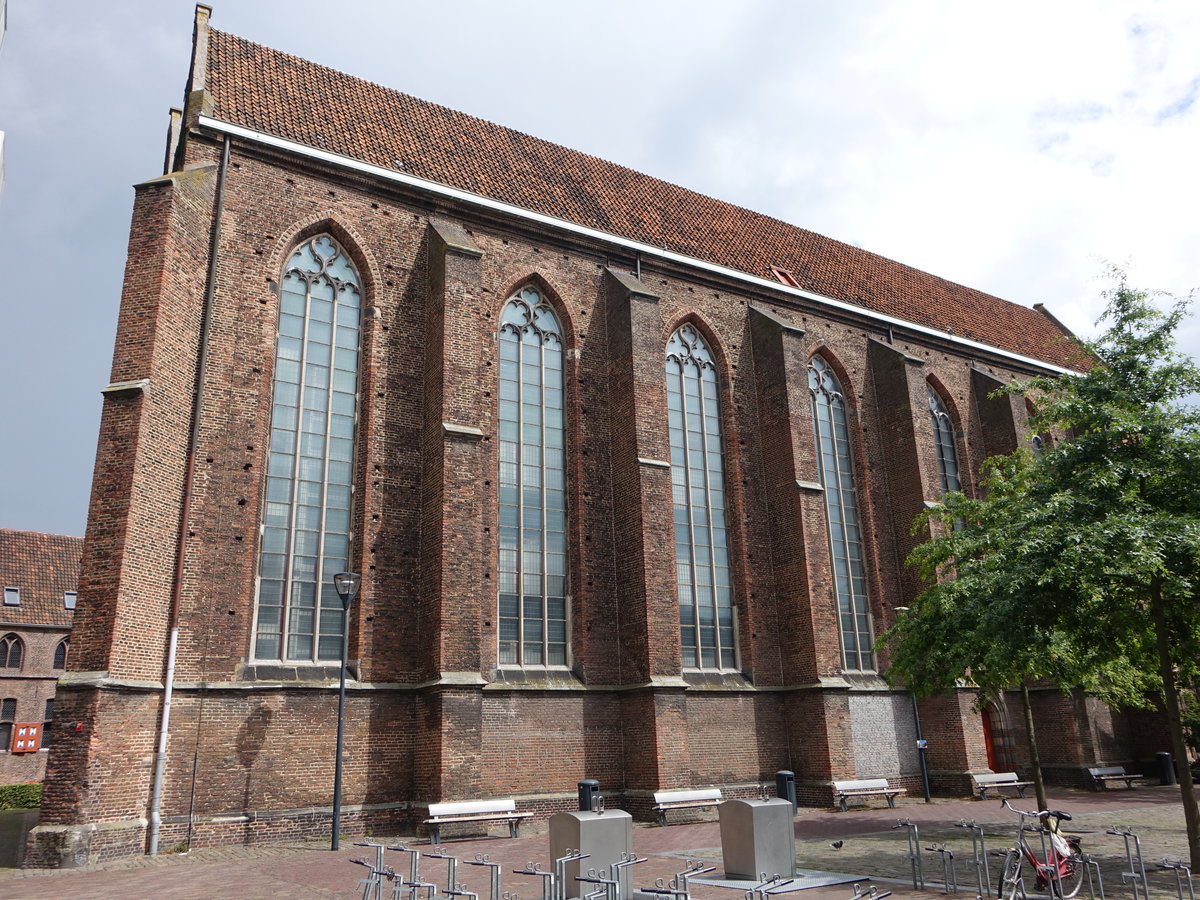 Zwolle, Broerenkerk, niederl.-ref. Kirche erbaut bis 1465 (23.07.2017)