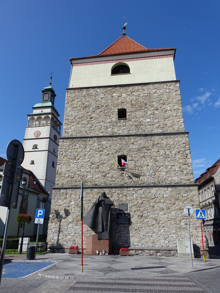 Zywiec / Saybusch, Dzwonnica Turm am Rynek Platz (05.09.2020)