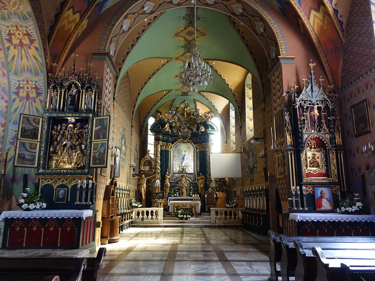 Zywiec / Saybusch, Innenraum der Pfarrkirche Maria Himmelfahrt (05.09.2020)