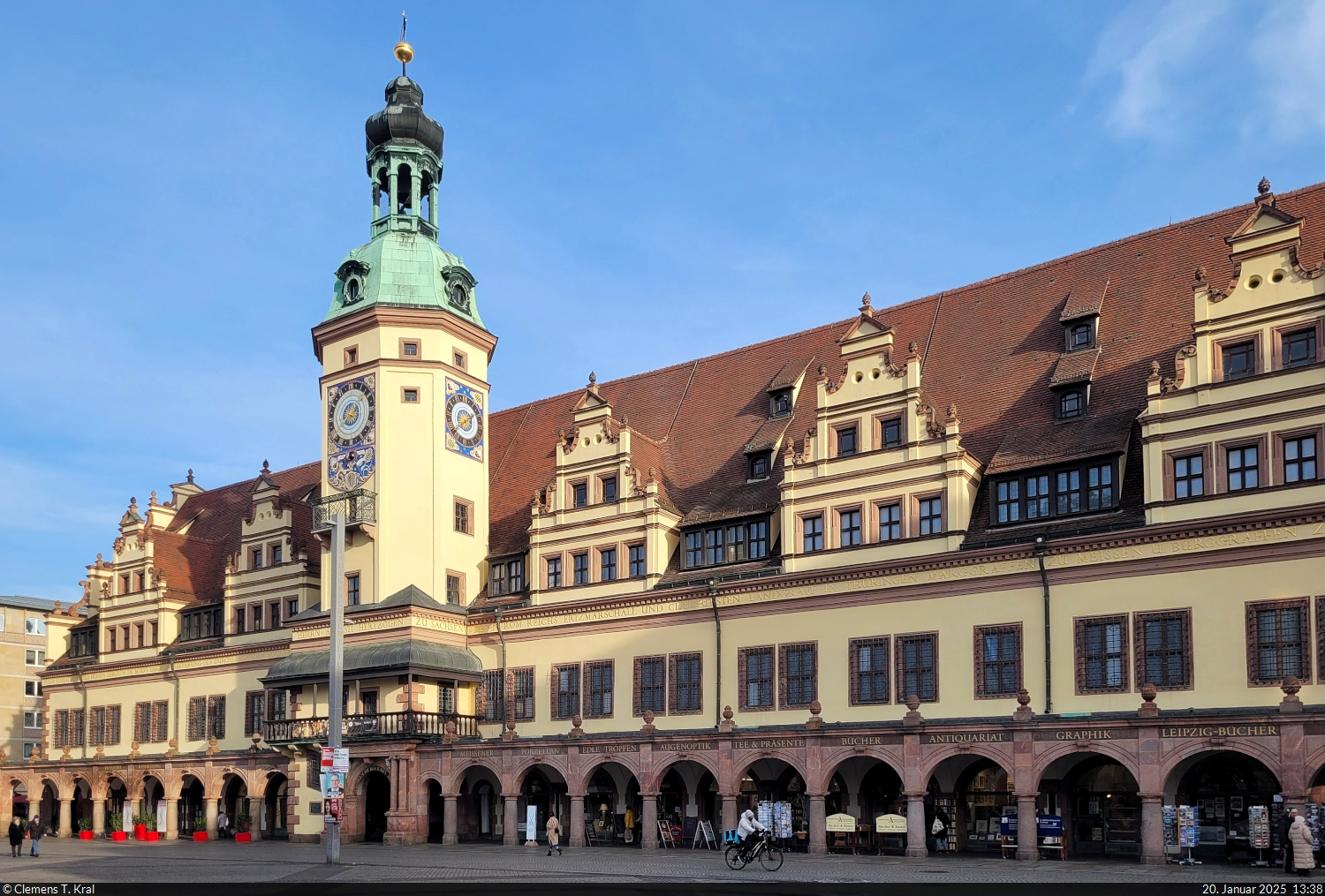 Altes Rathaus von Leipzig, gelegen am Markt, entstanden whrend der Renaissance und heute Ausstellungsort des Stadtgeschichtlichen Museums.

🕓 20.1.2025 | 13:38 Uhr
