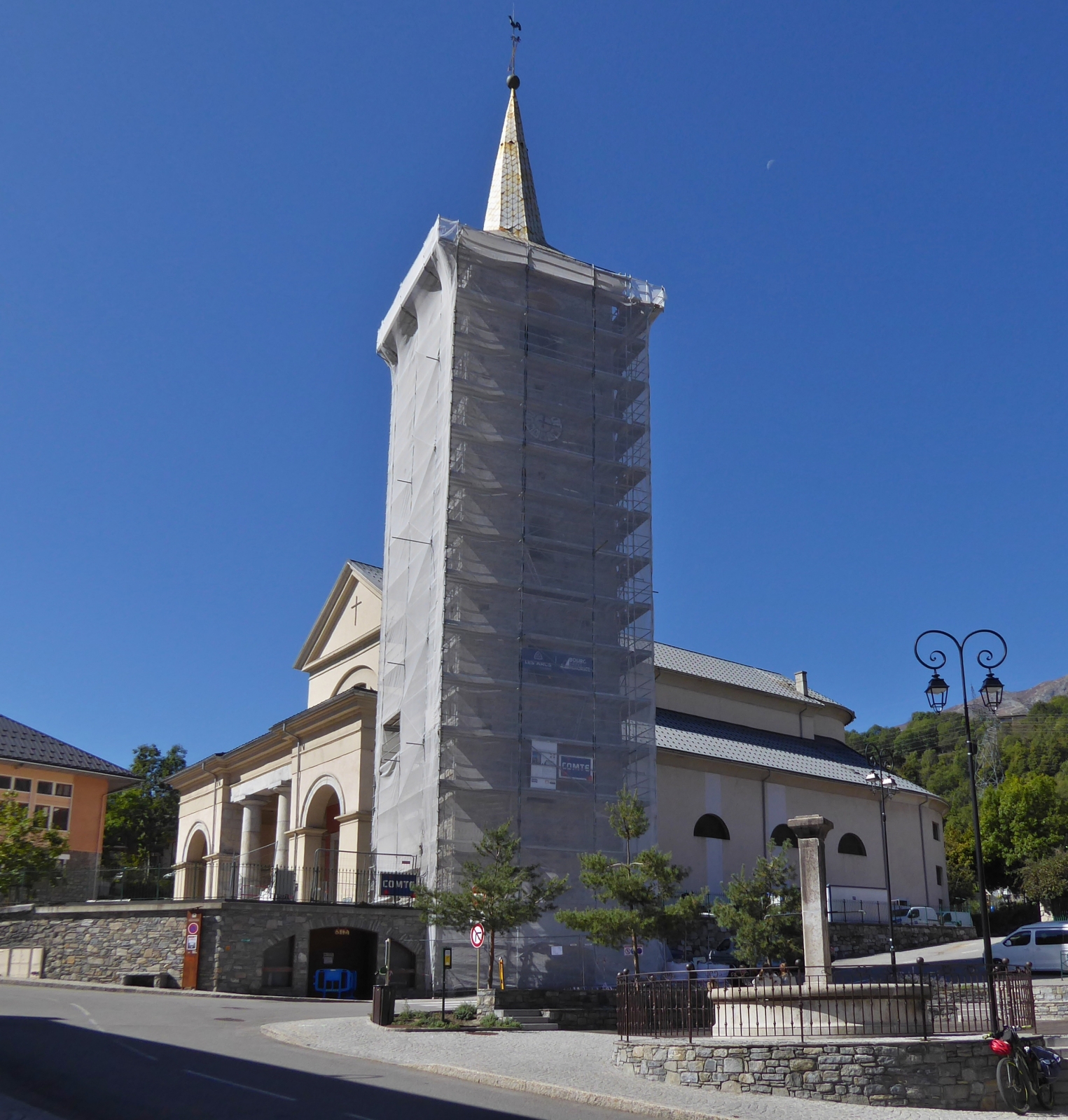 Das Kirche Saint-Maurice in Bourg Saint Maurice.