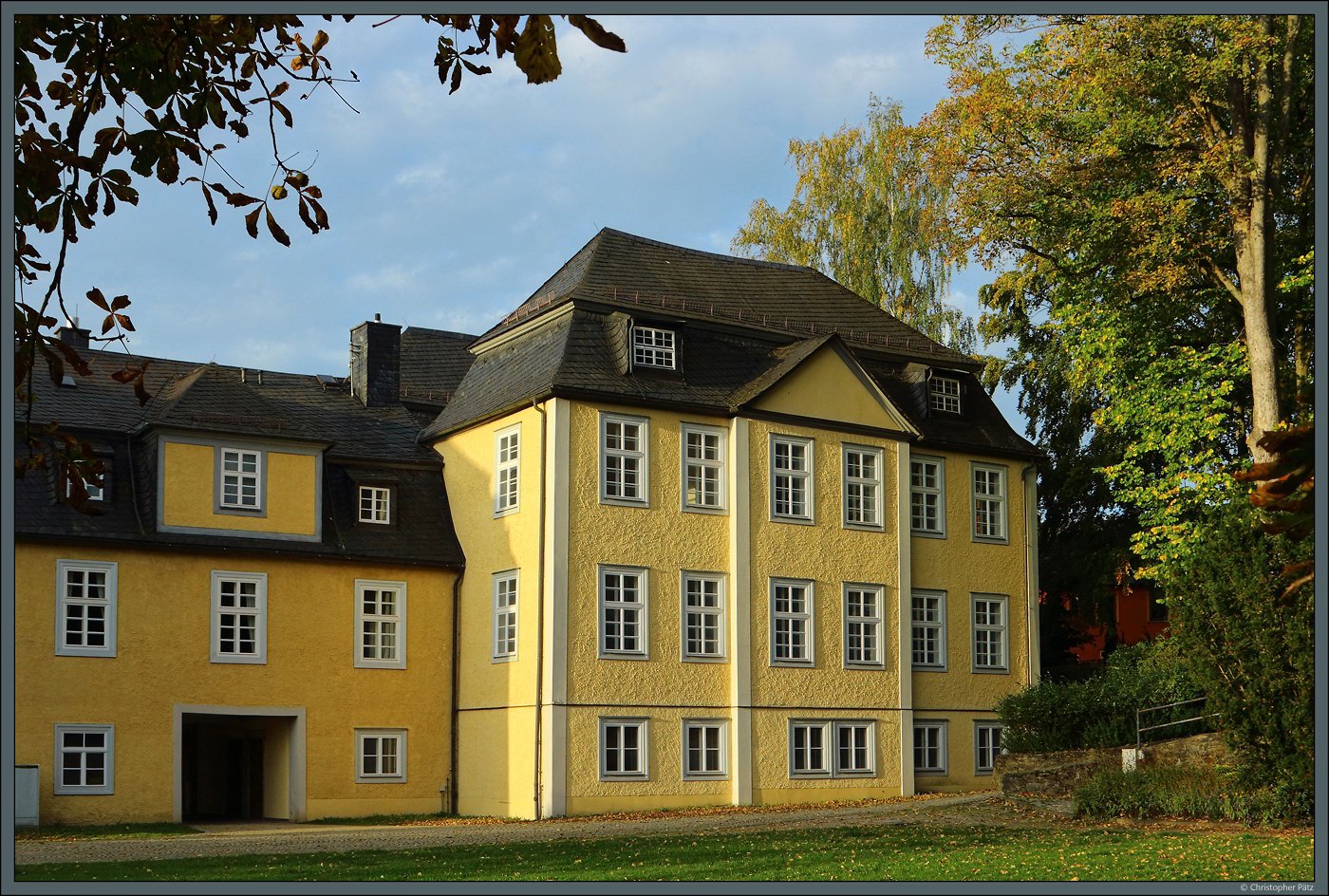 Das Neue Schloss in Bad Lobenstein entstand 1714 bis 1718 und beherbergt heute ein Museum. (11.10.2023)
