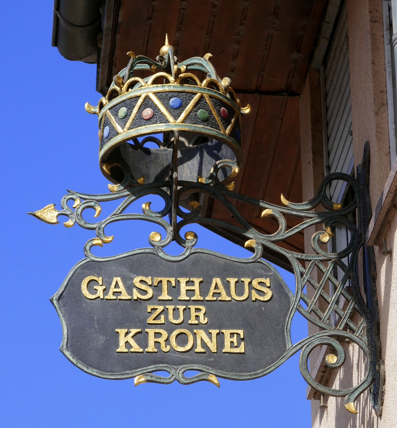 Forchheim, Gasthaus-Restaurant  Zur Krone , Aug.2022